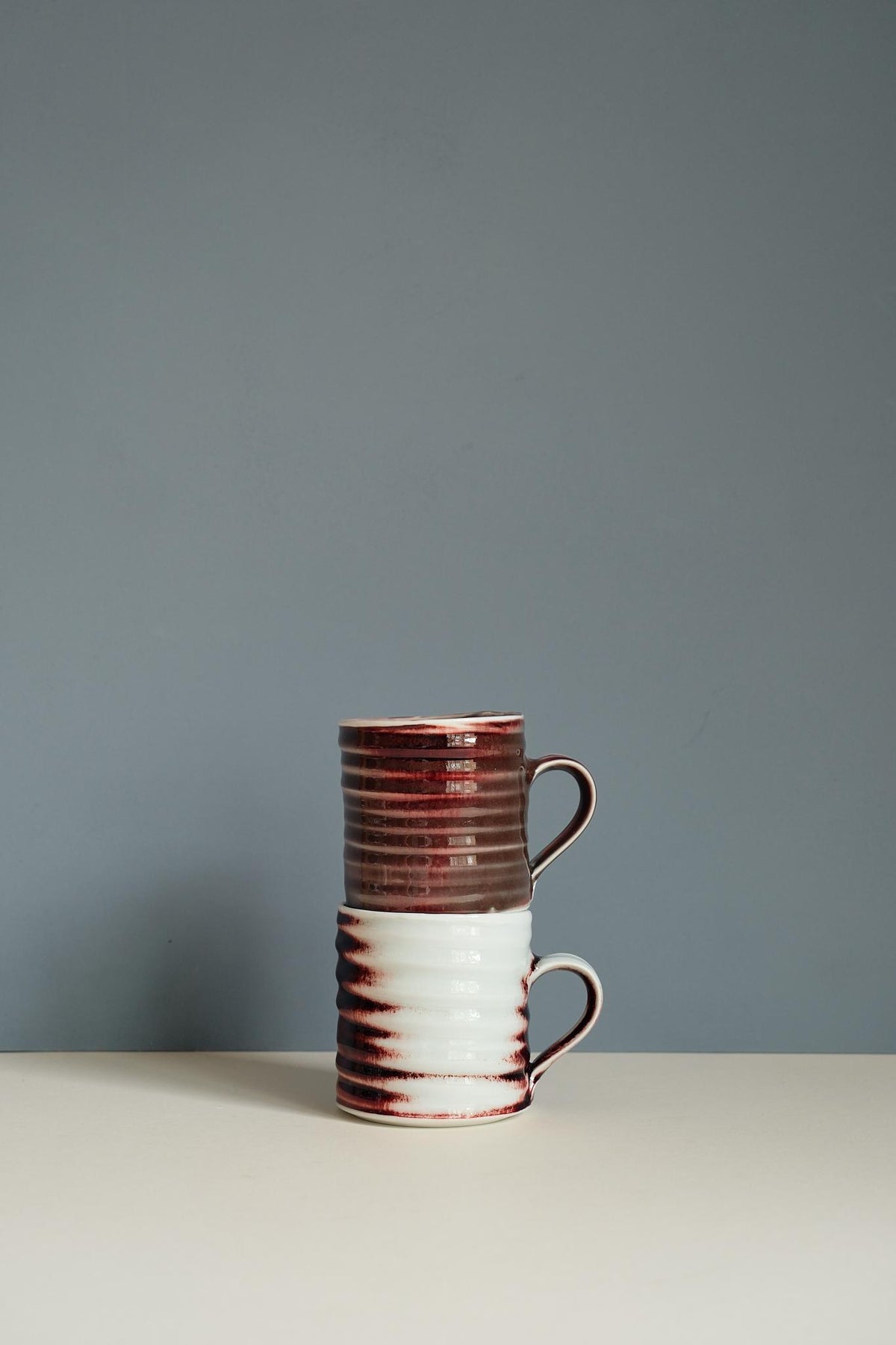 Copper Glaze Swirl Coffee Mug by Maya Hughes