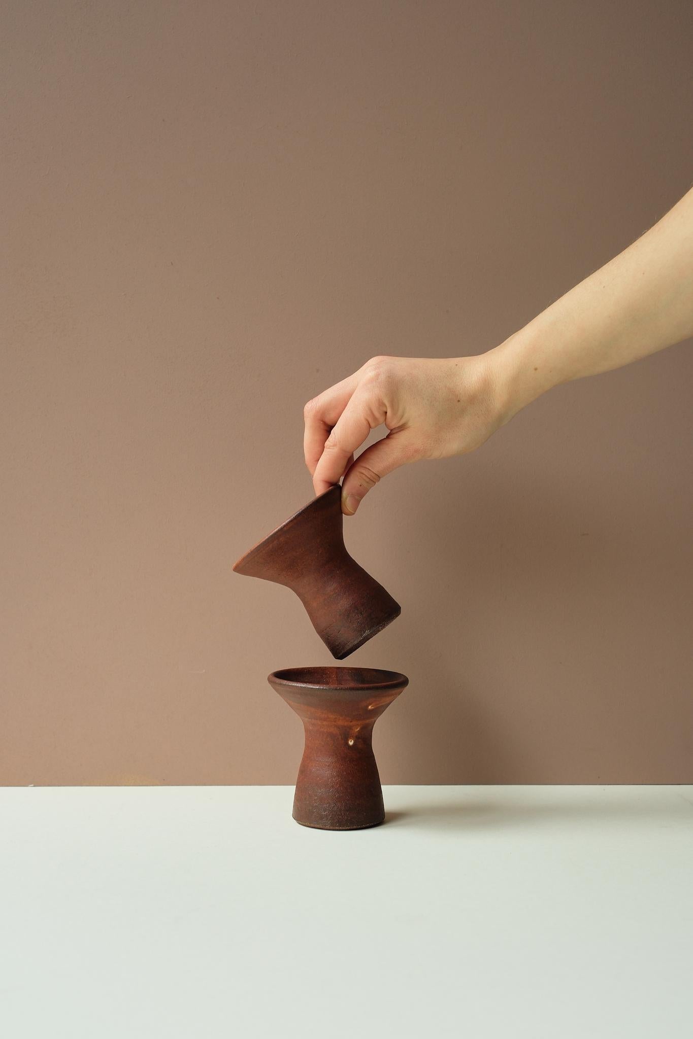 Funnel Ceramic Candlestick by Grace McCarthy