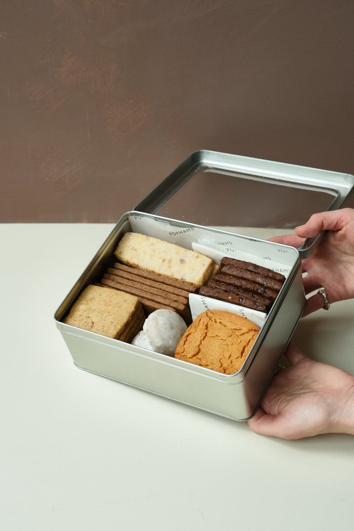 Pophams Biscuit Tin