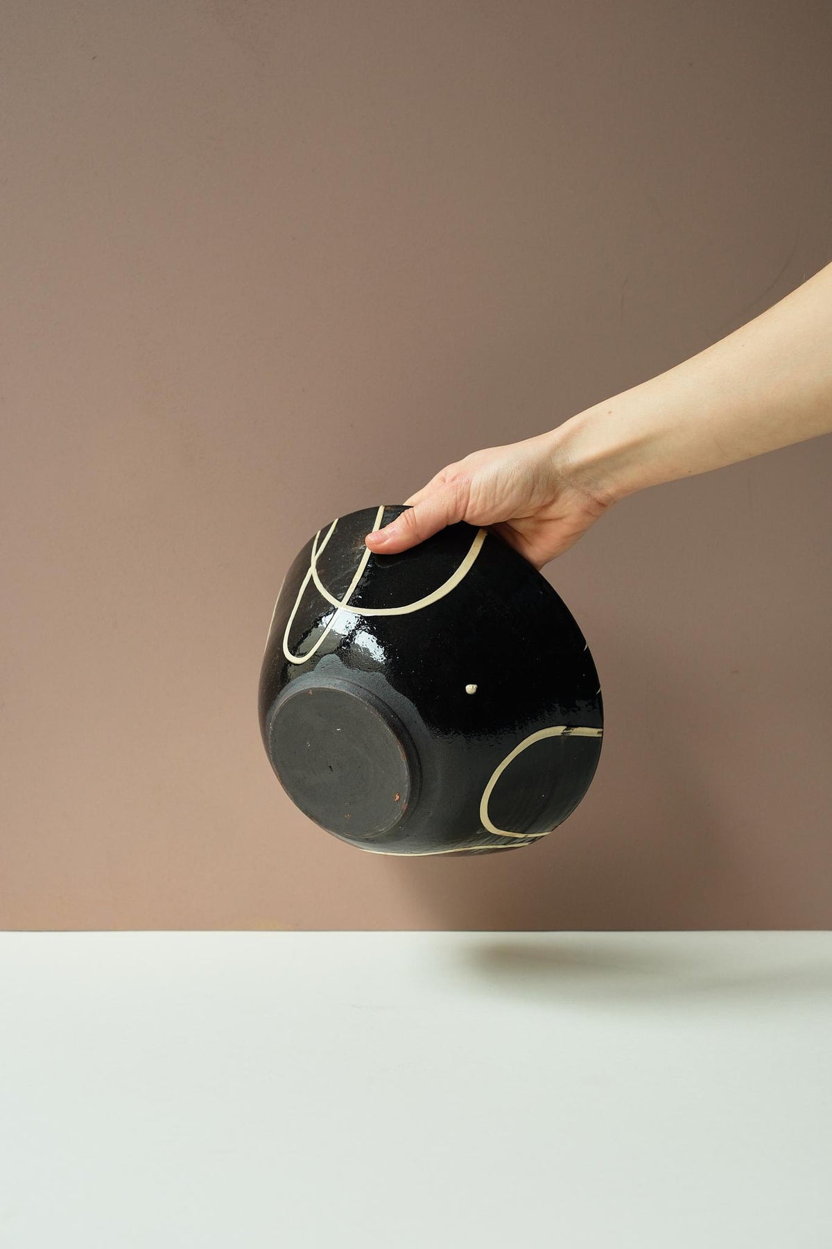 Black Serving Bowl by Mollie Milton