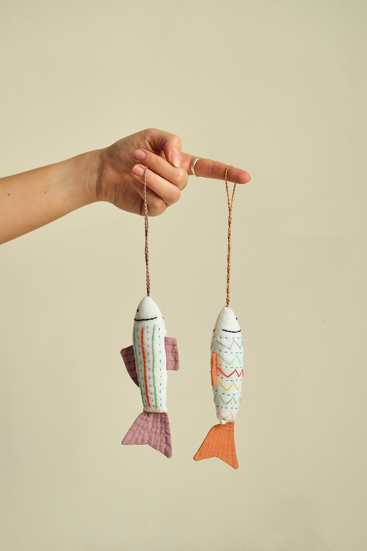 Embroidered Fish Decoration