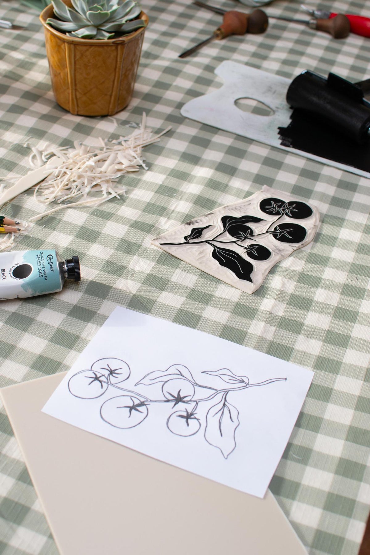Lino Printing on Tea Towels with Alisha Dunham | Thursday 7th May