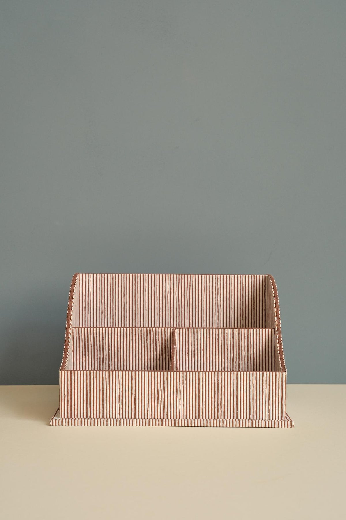 Block Printed Desk Organiser