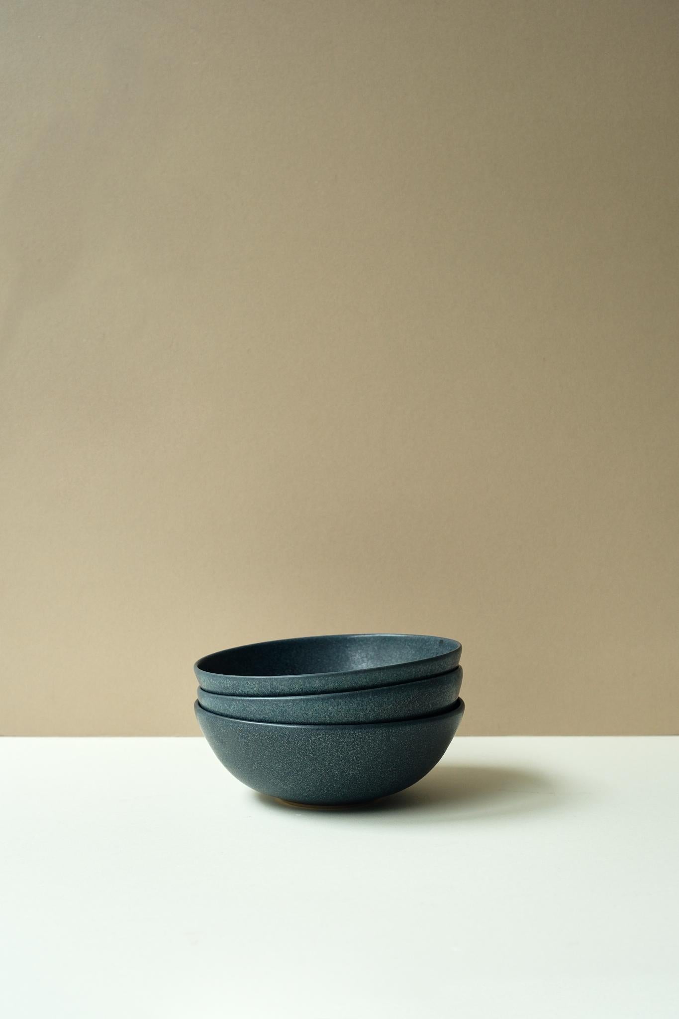 Navy Glaze Cereal Bowl by Milo Gibson