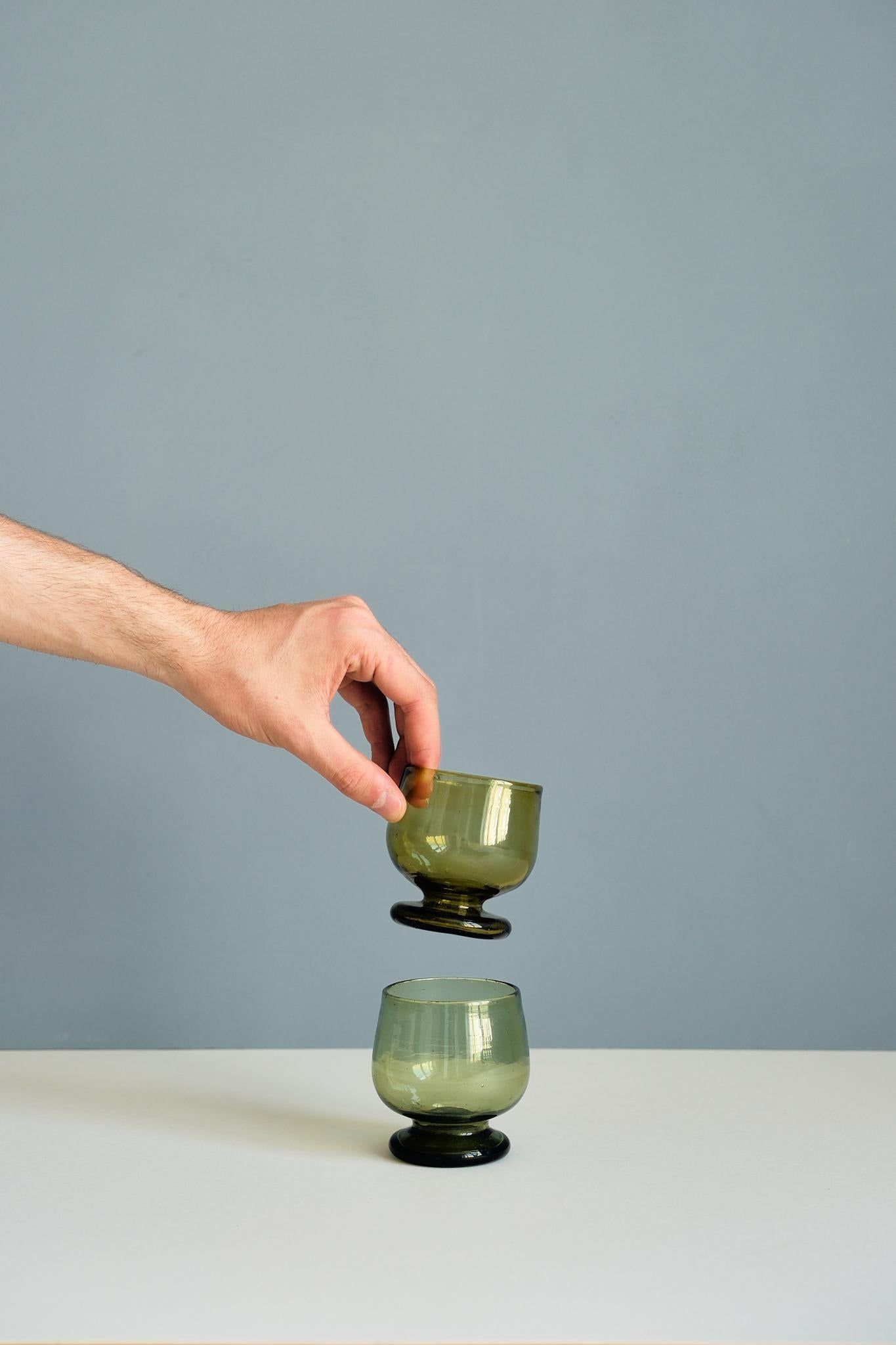 Handmade Footed Glass