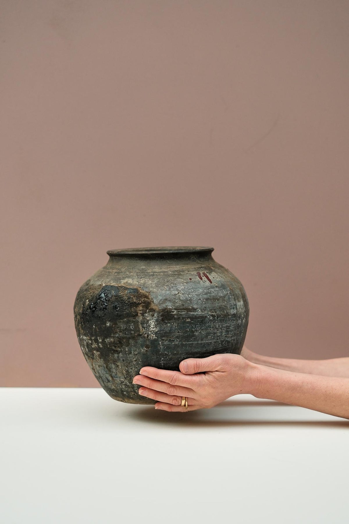 Antique Dark Pot