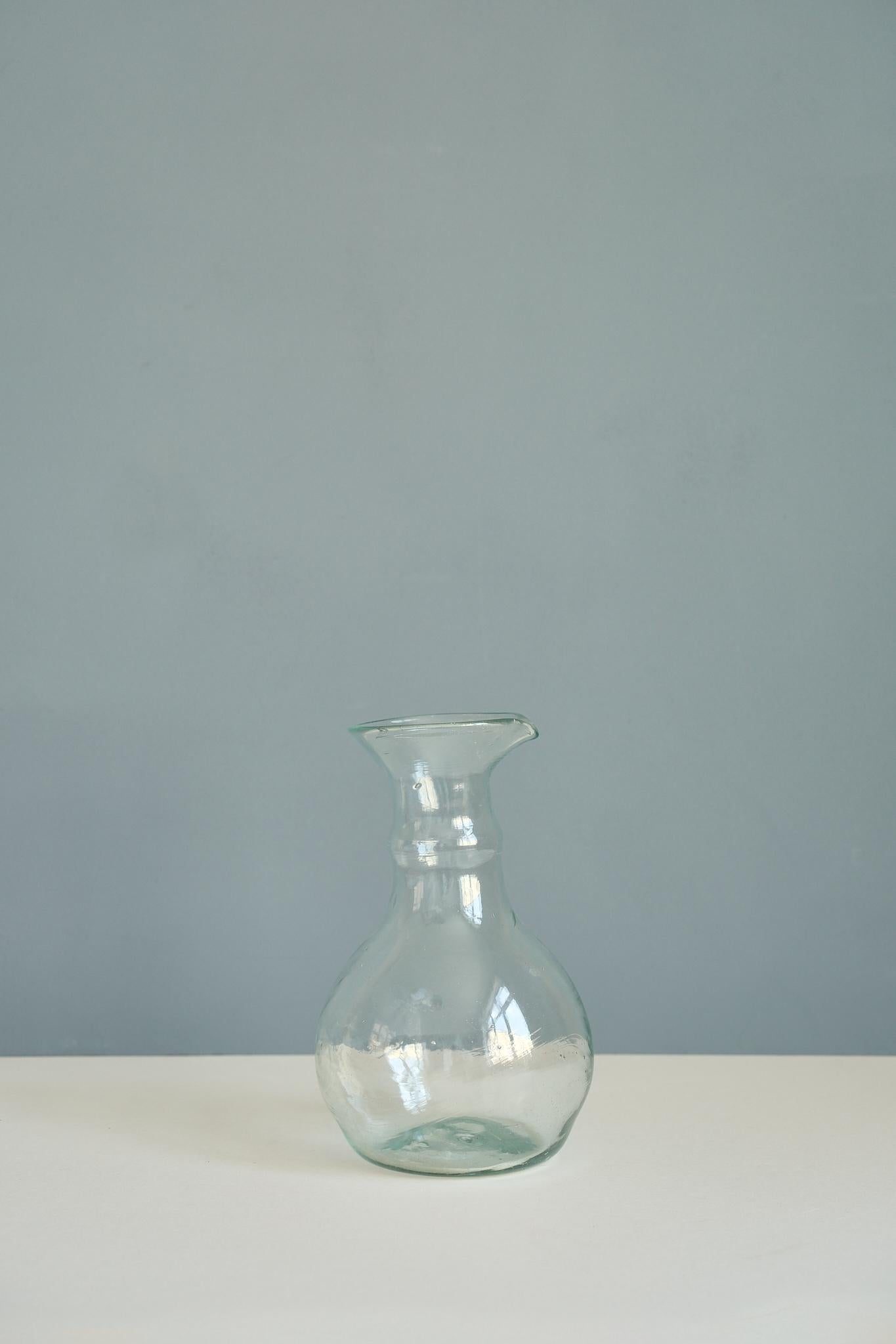Handmade Clear Ridge Carafe
