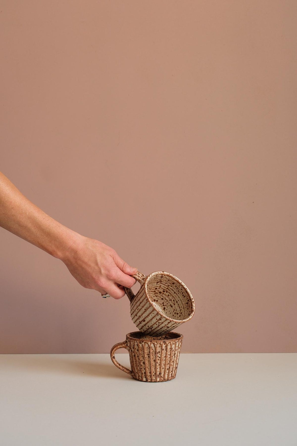 Speckled Carved Mug by Finnerty Ceramics