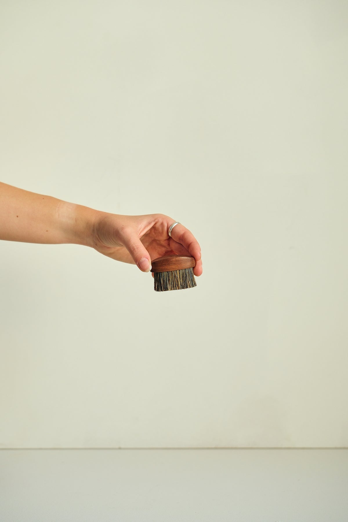 Mini Wooden Mushroom Brush