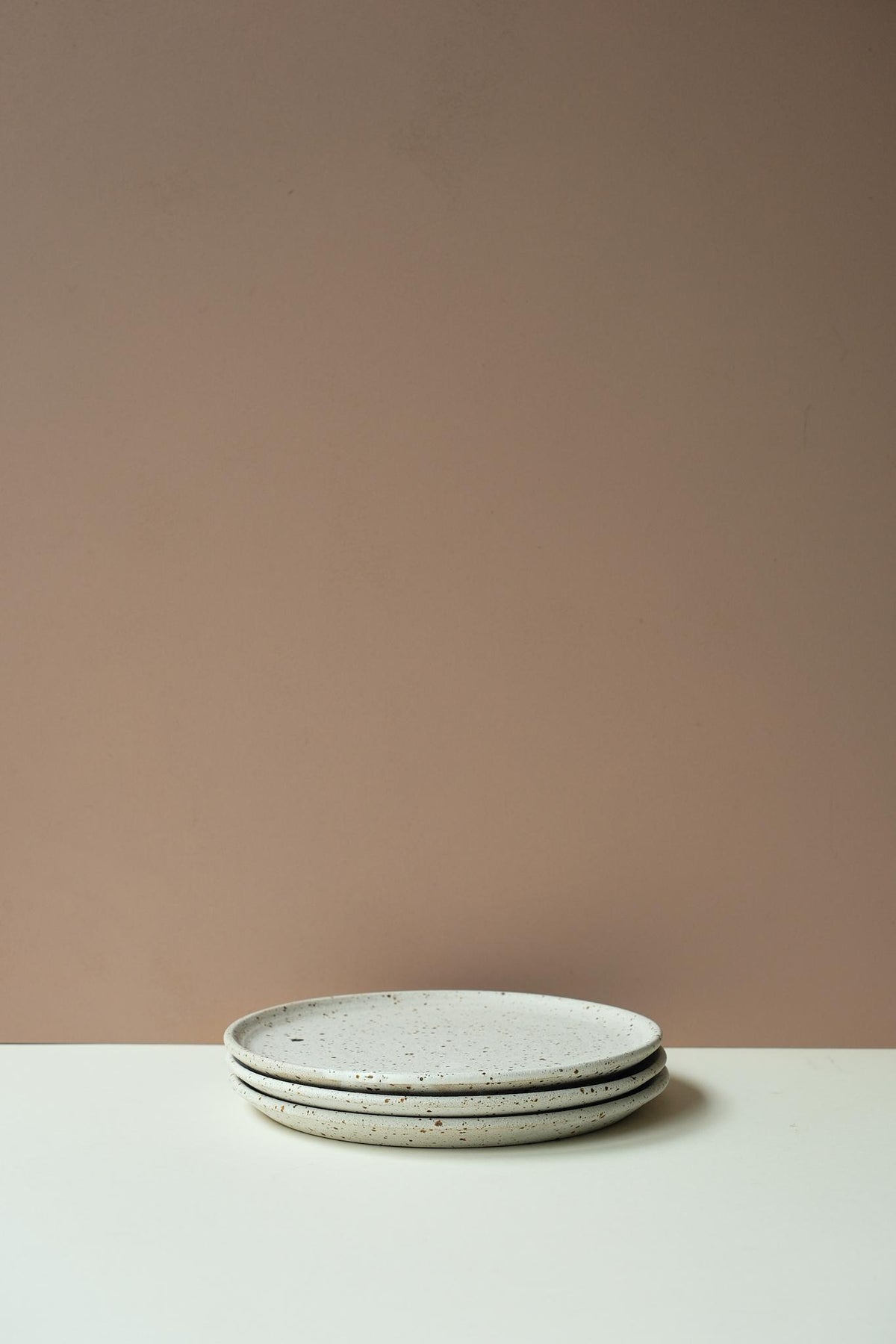 Matt White Flecked Tableware by Jo Marland
