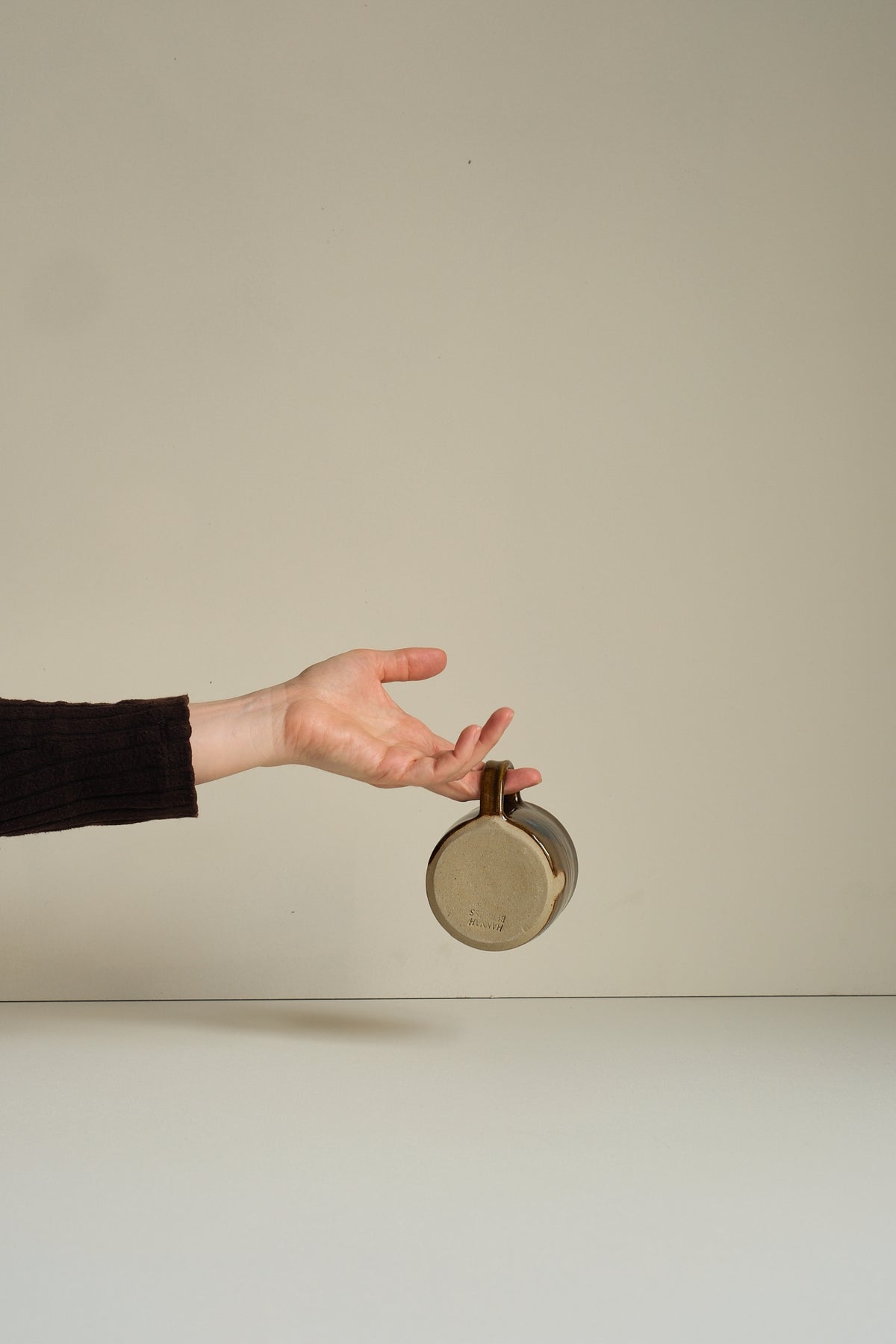 Abstract Umber Coffee Cup by Hannah Burgess