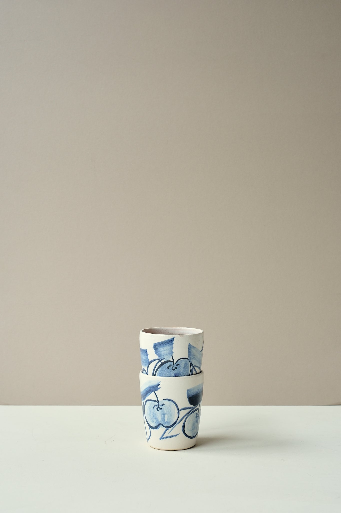 Blue Painted Apple Tumbler - Ella Bua-In