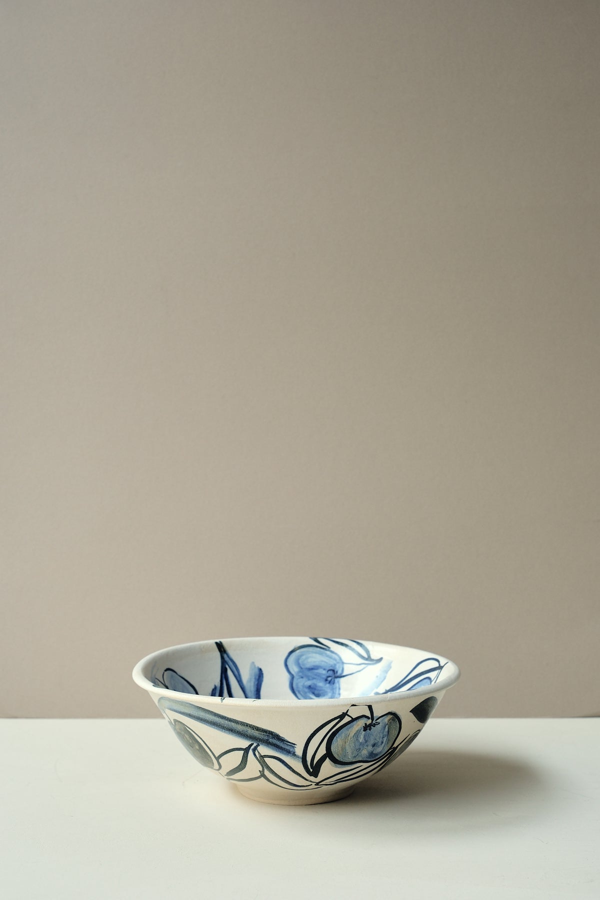Blue Painted Apple Serving Dish - Ella Bua-In