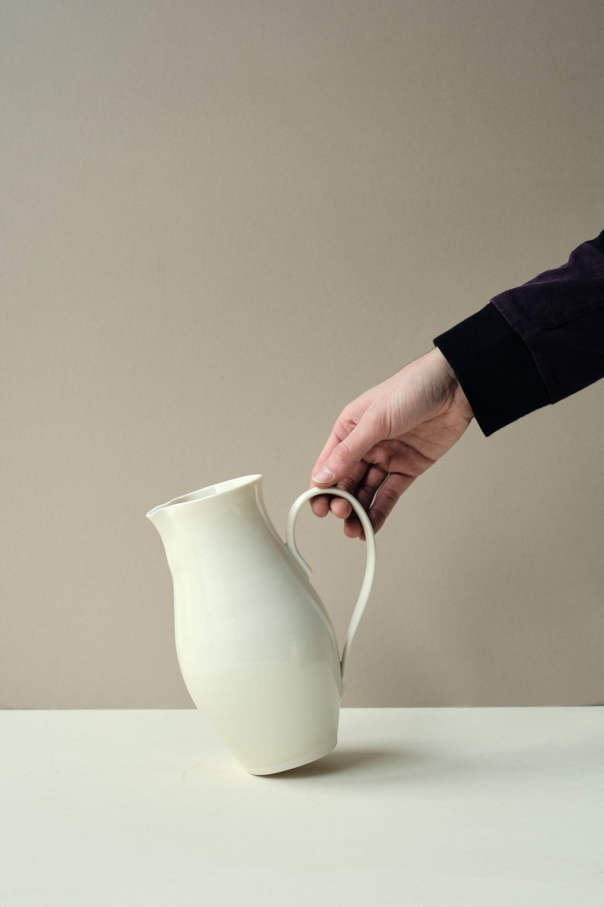White Porcelain Water Jug - Blackheath Pottery