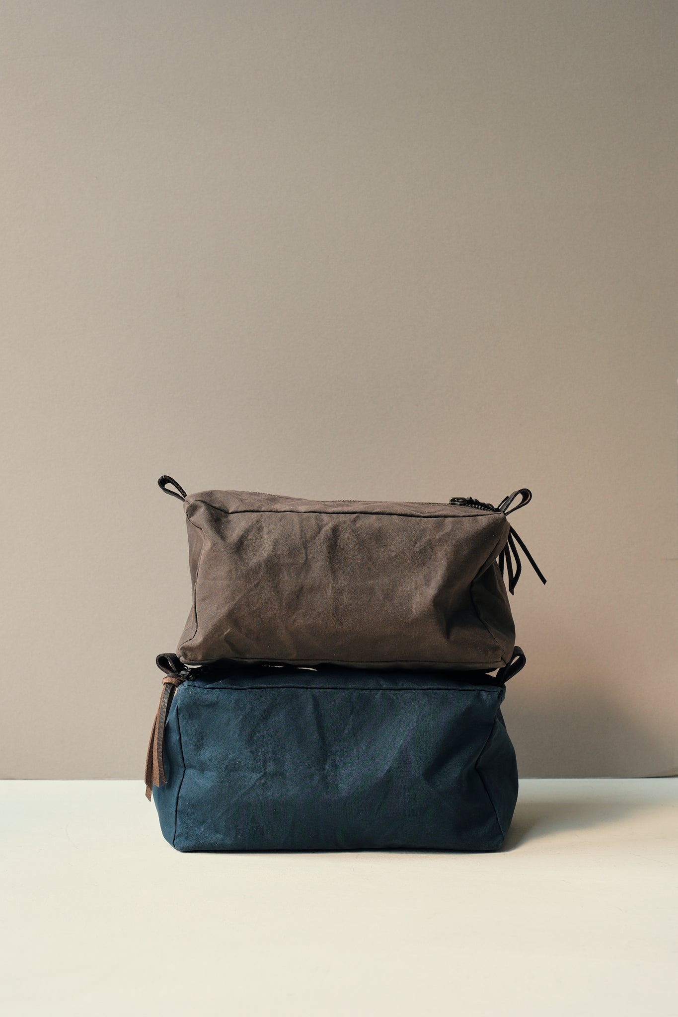 Waxed Cotton Washbag