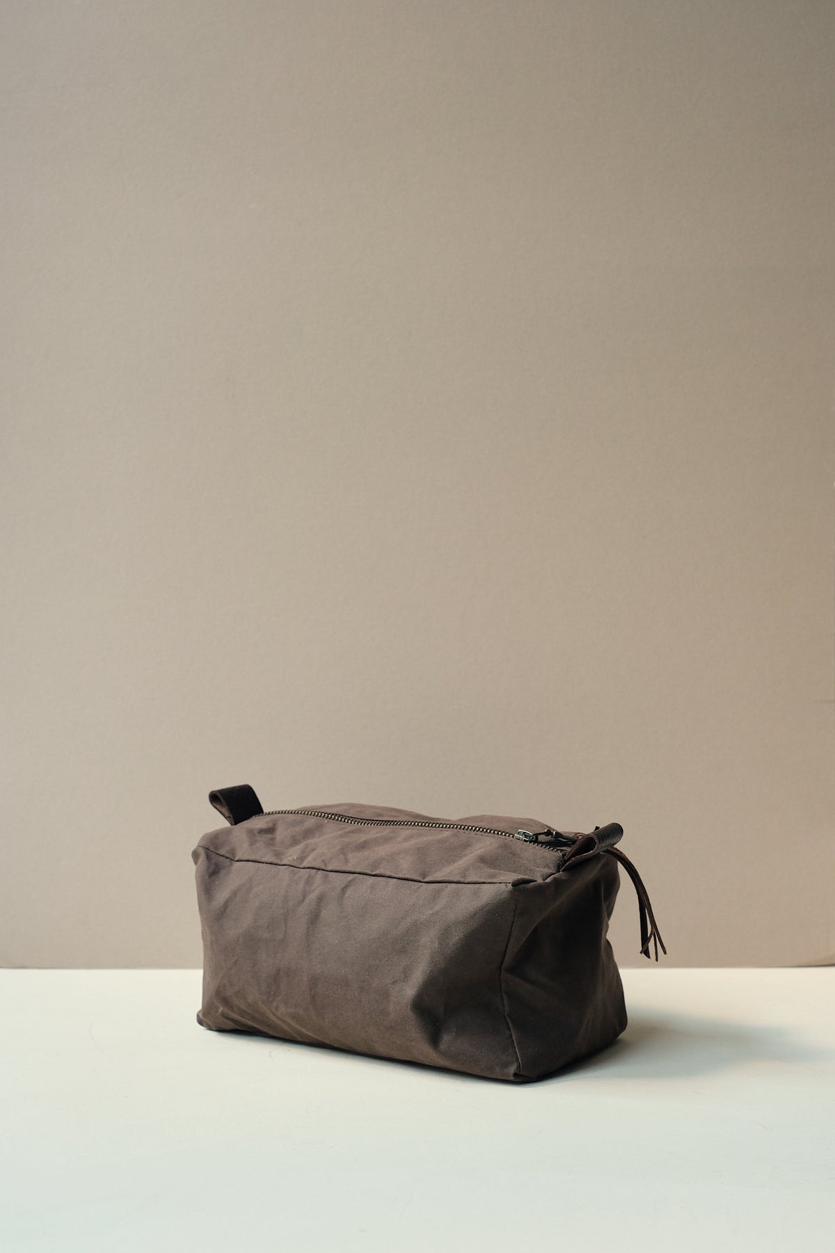 Waxed Cotton Washbag