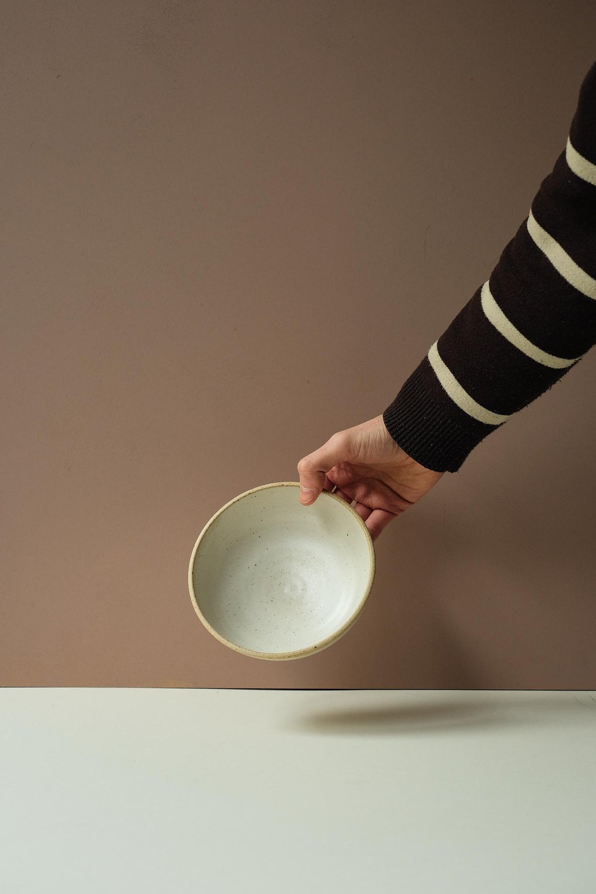 Satin Glaze Speckle Side Bowl by Naekobo