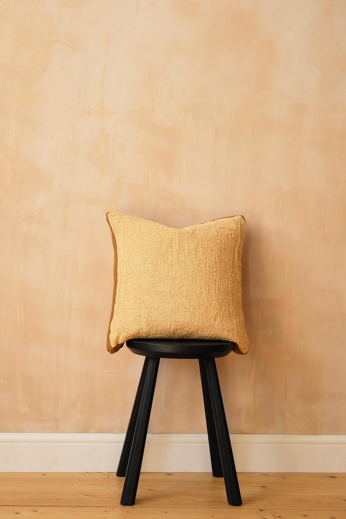 Square Velvet Border Cushion by Pomax