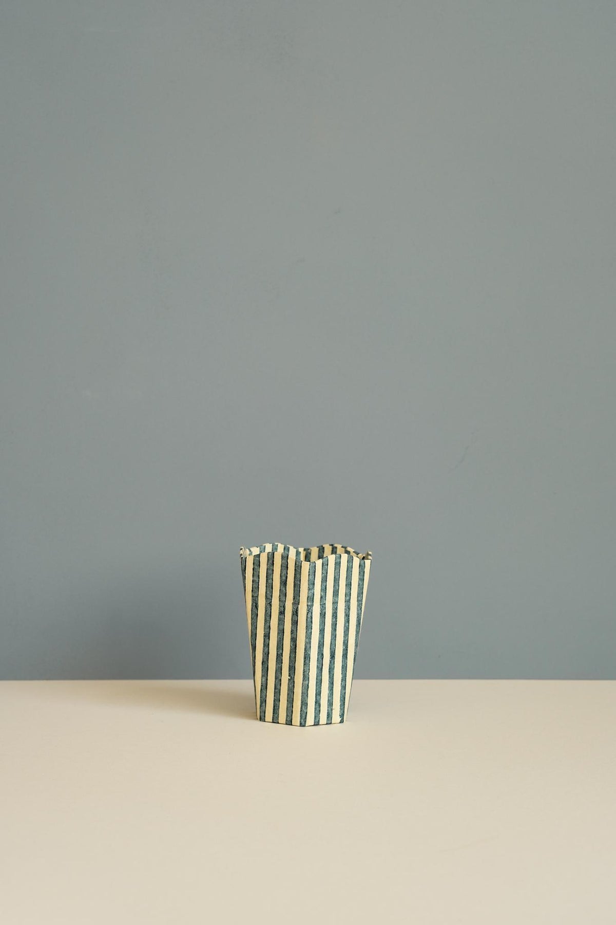 Block Print Stripe Pen Pot