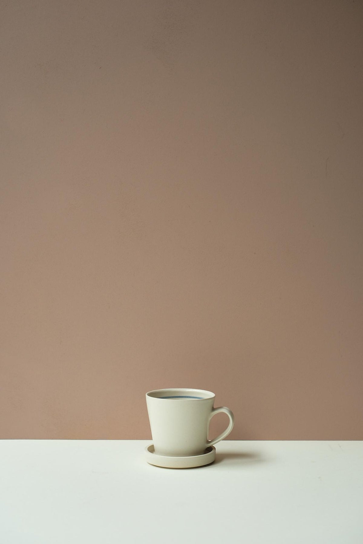 Toile Tall Mug & Biscuit Warmer Set by Y.Pottery