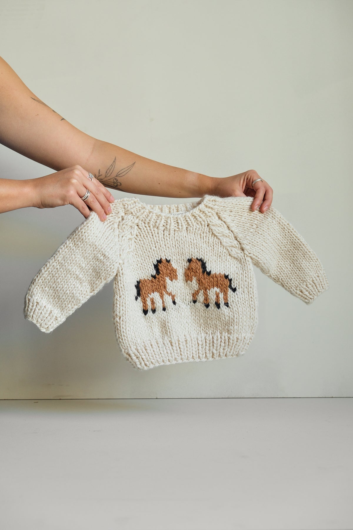 Childrens Knitted Horse Jumper