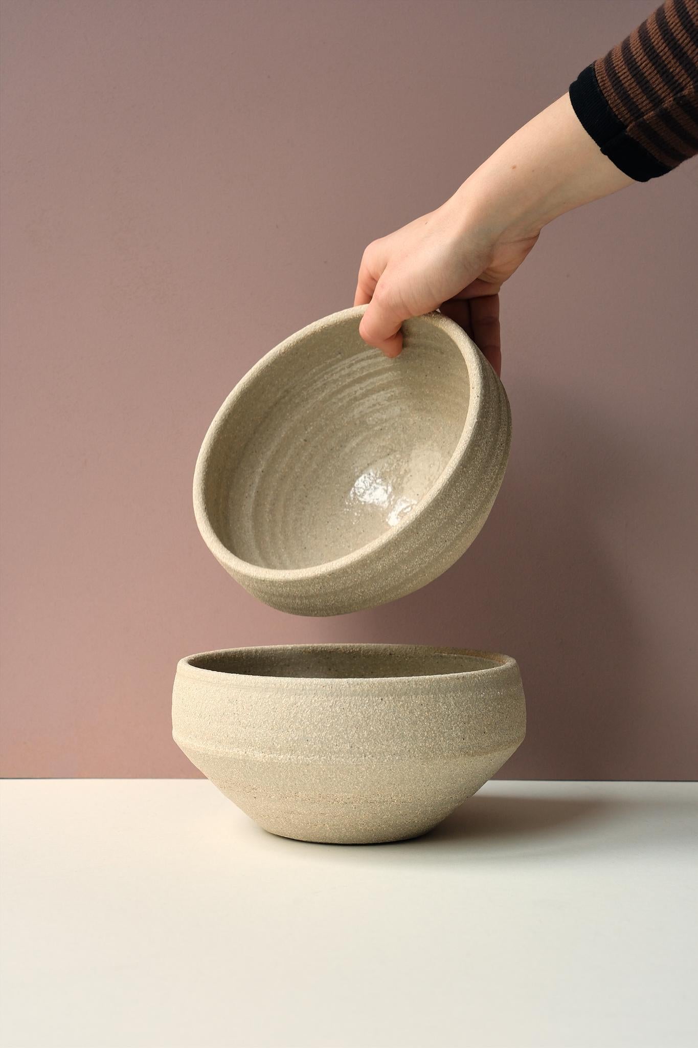 Sand Large Deep Bowl by Grace McCarthy