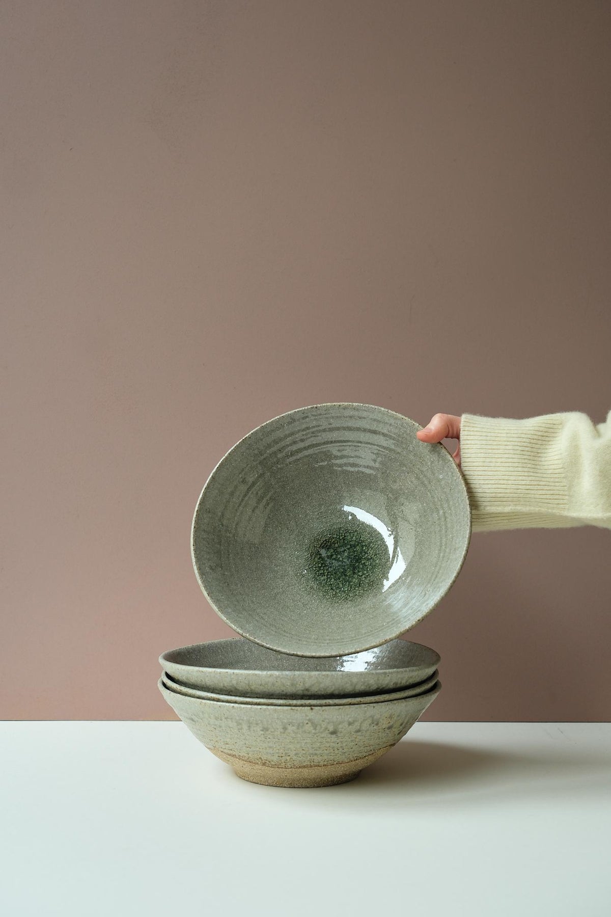 Ash Glazed Serving Bowl by Ingot Objects
