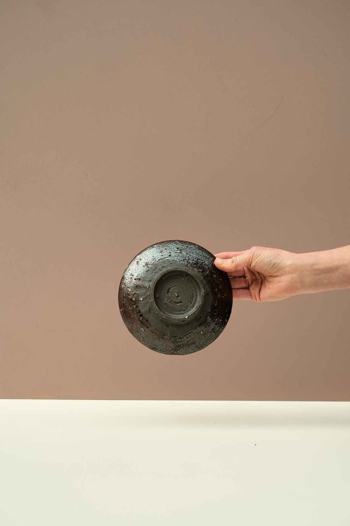 Small Brown Rustic Plate by Ellen Pearce-Davies