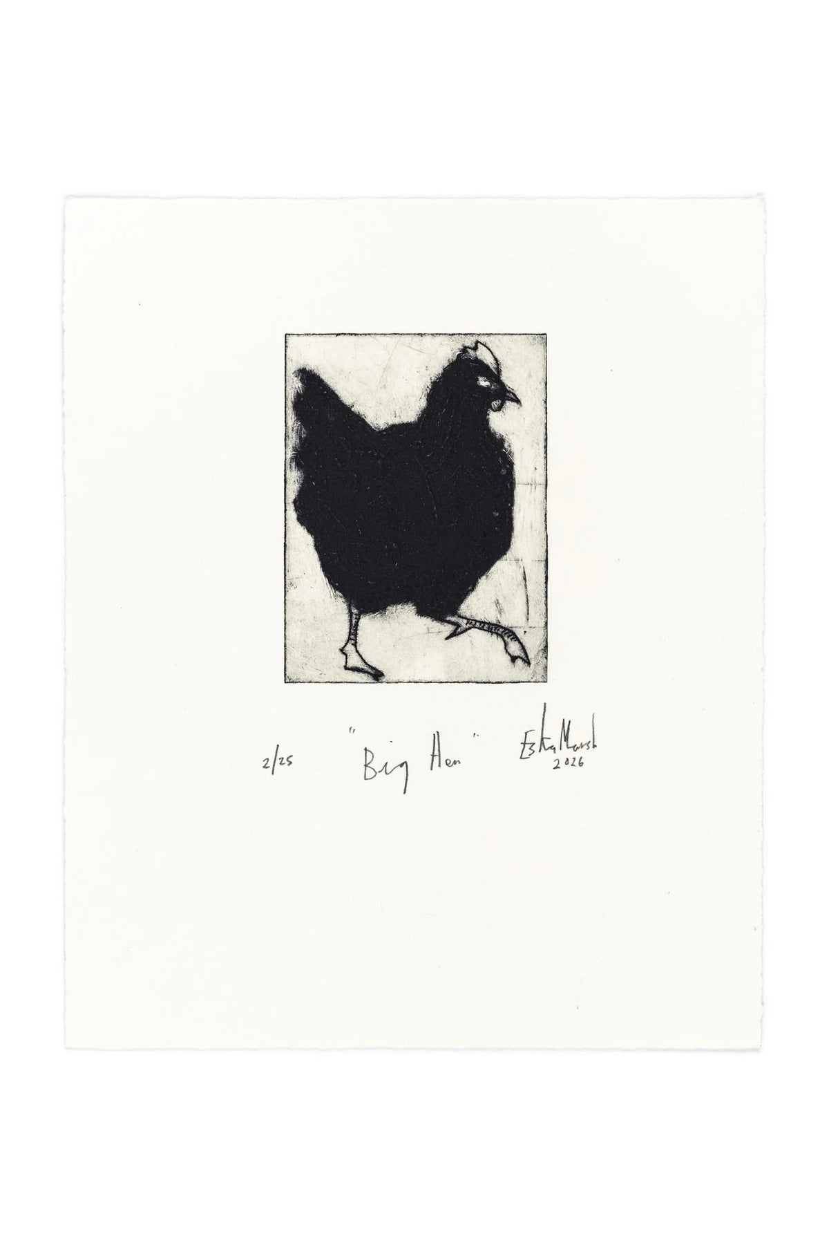 Animal Etching Series by Eska Marsh Unframed