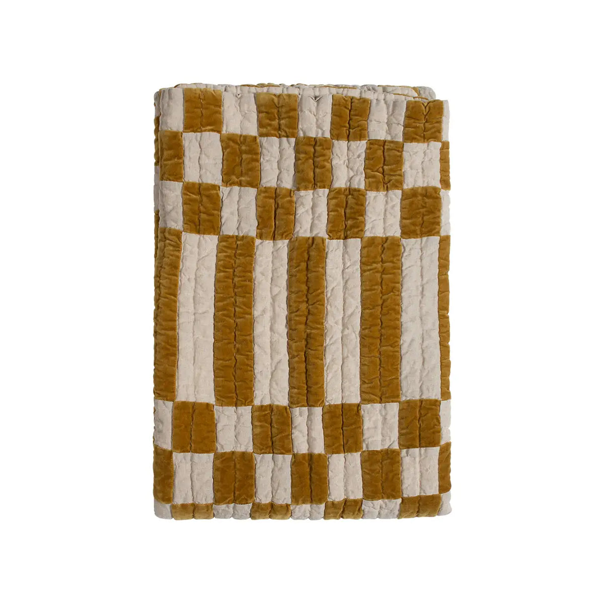 Mustard Velvet Quilt