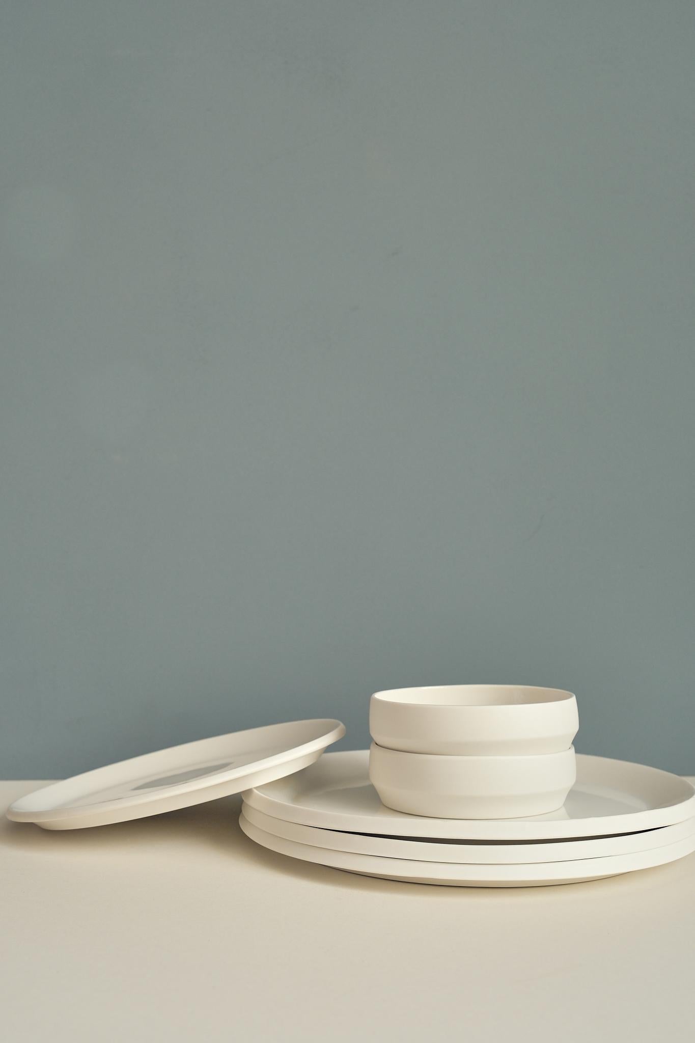 White Kojin Tableware by Pomax