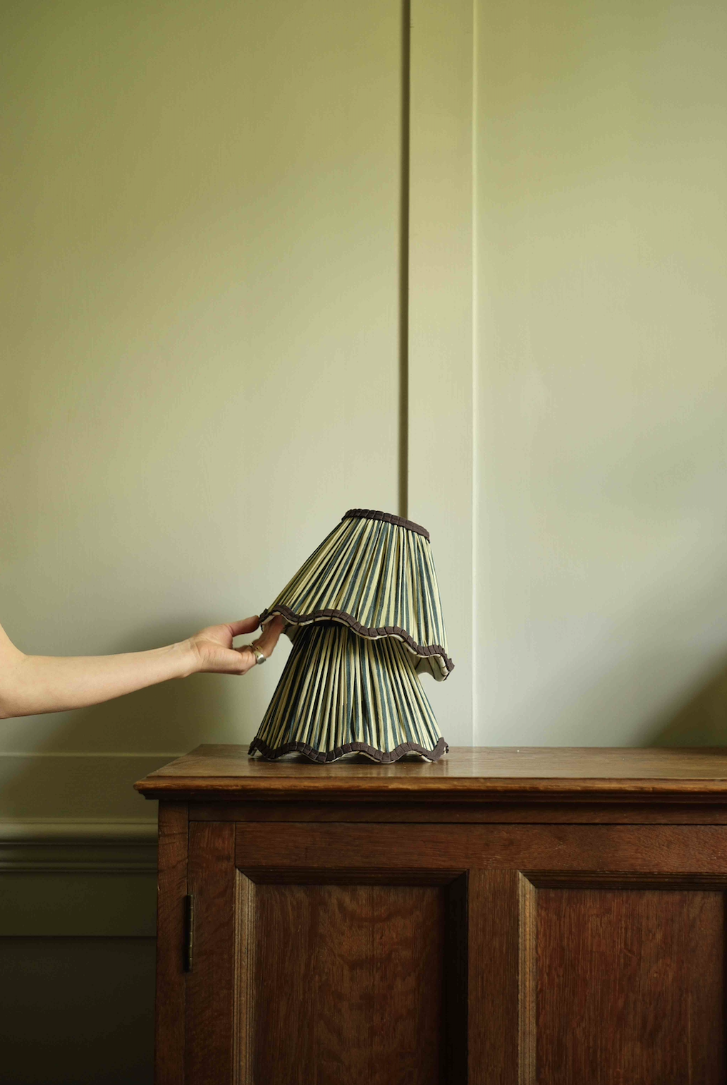 Scalloped Pleated Lampshade