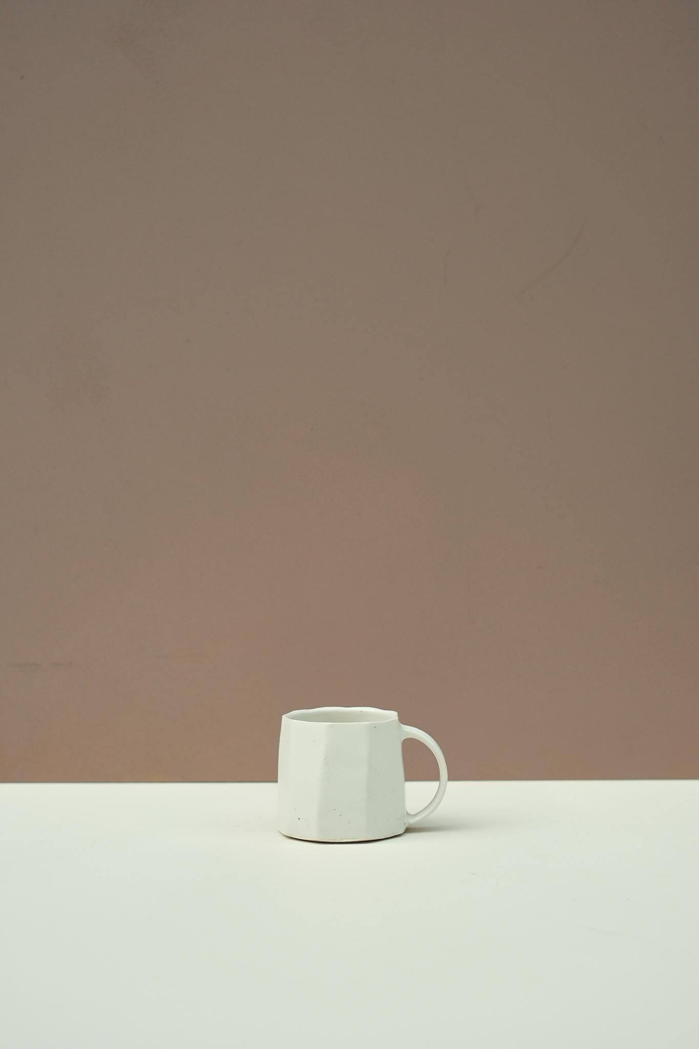 Faceted Porcelain Mug by Robert Hunter