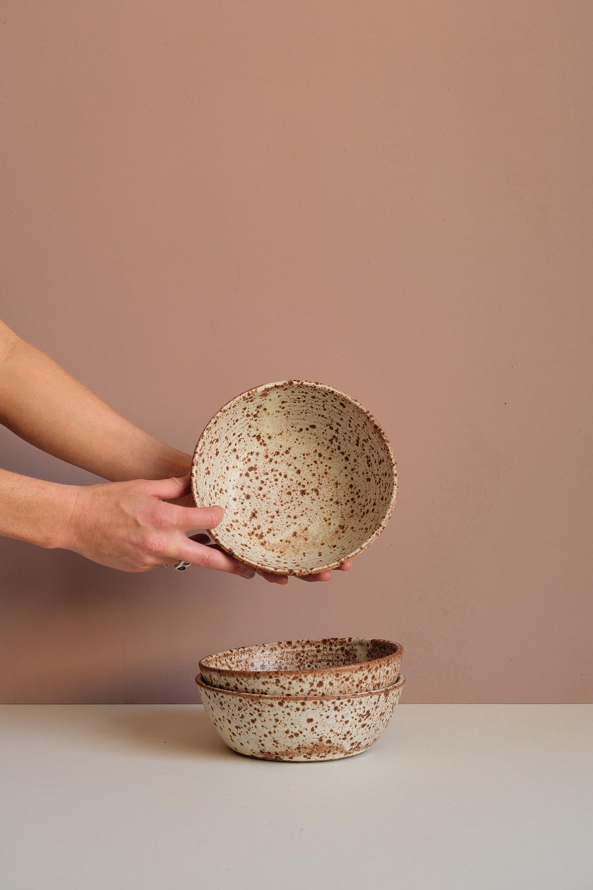 Speckled Pasta Bowl by Finnerty Ceramics