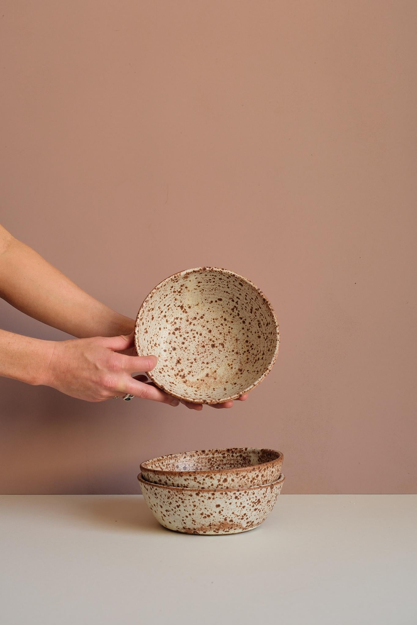 Speckled Pasta Bowl by Finnerty Ceramics