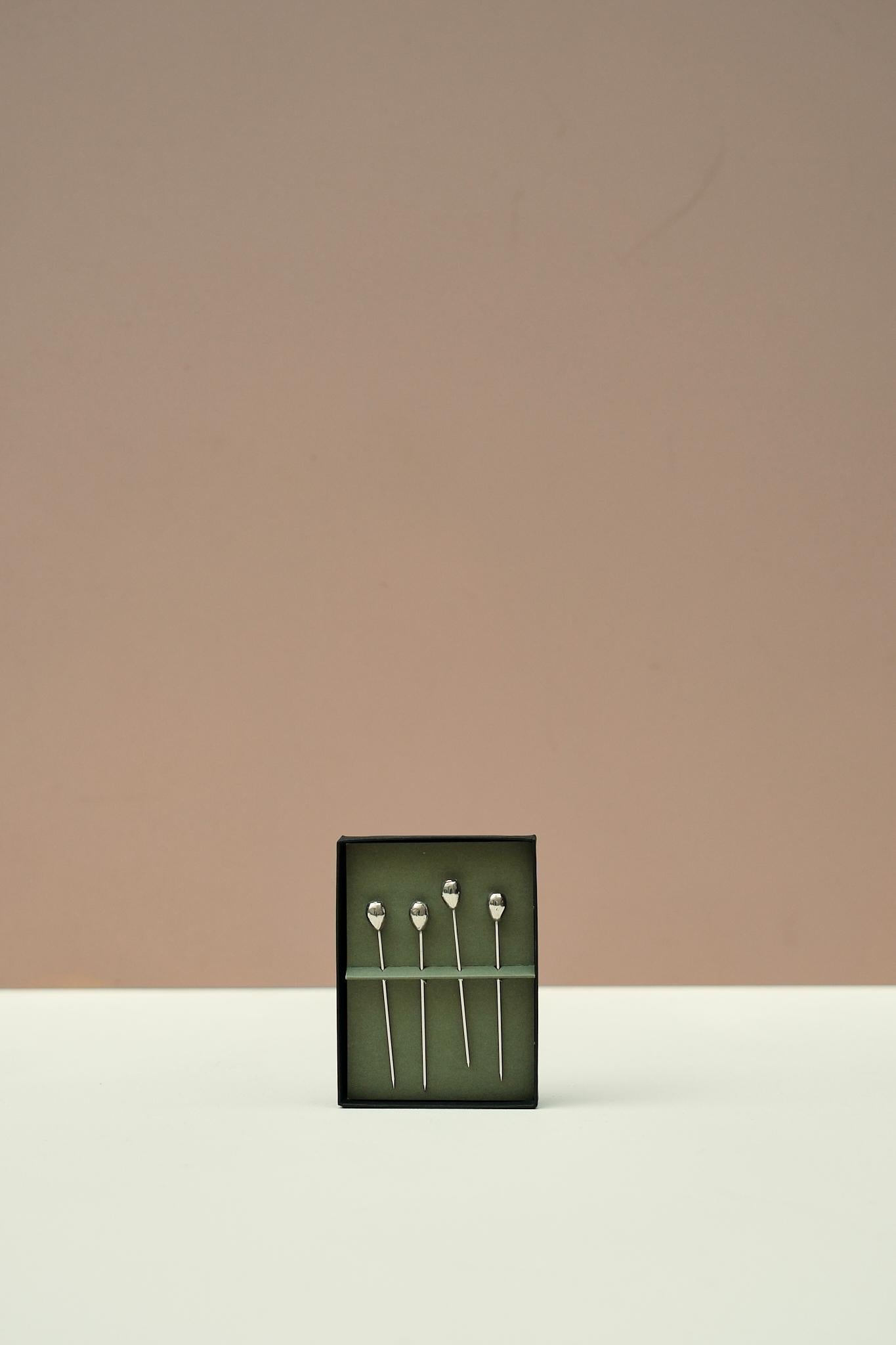 Tin Olive Tapas Sticks Set of Four