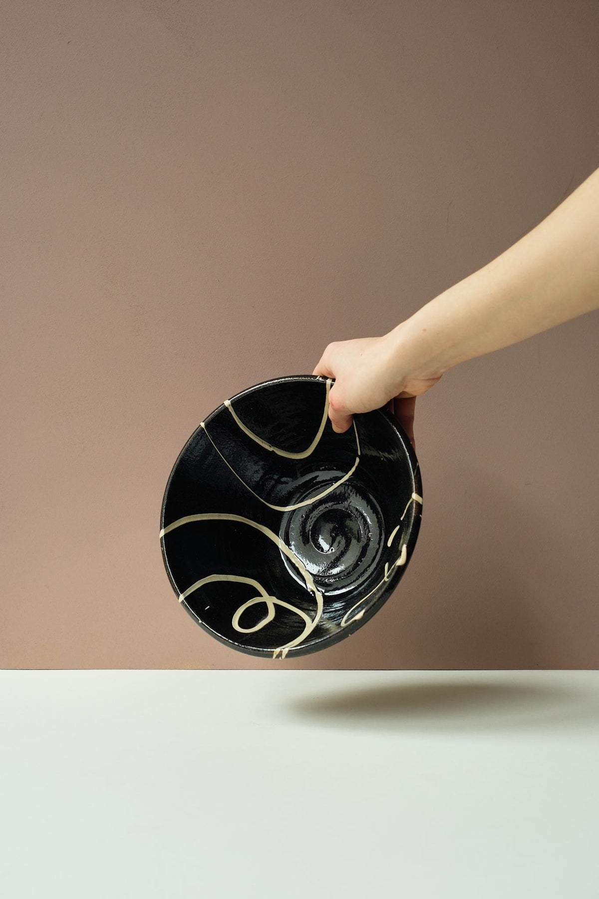 Black Serving Bowl by Mollie Milton