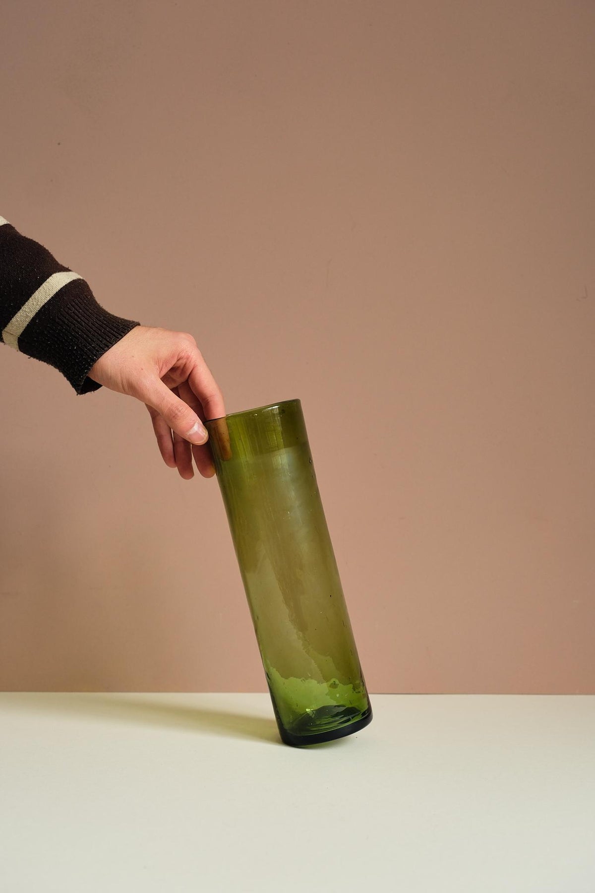 Handmade Glass Cylinder Vase