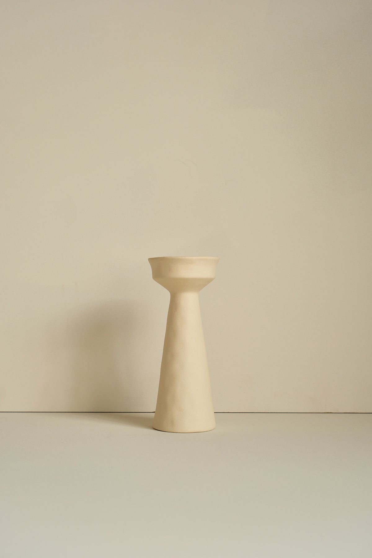 Tierno Large Porcelain Wide Candle Holder by Pomax