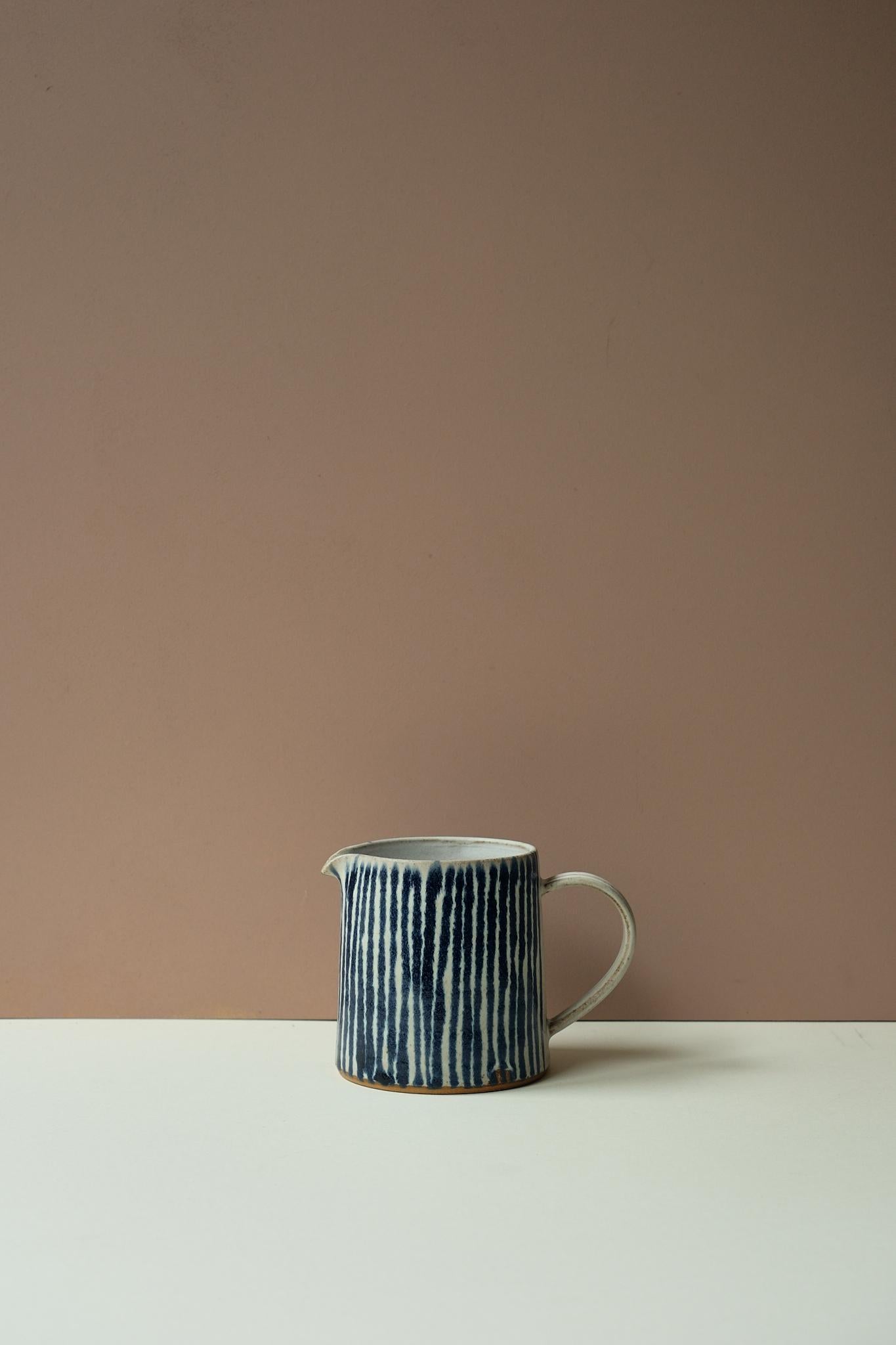 Blue Stripe Jug by Rachel Gray