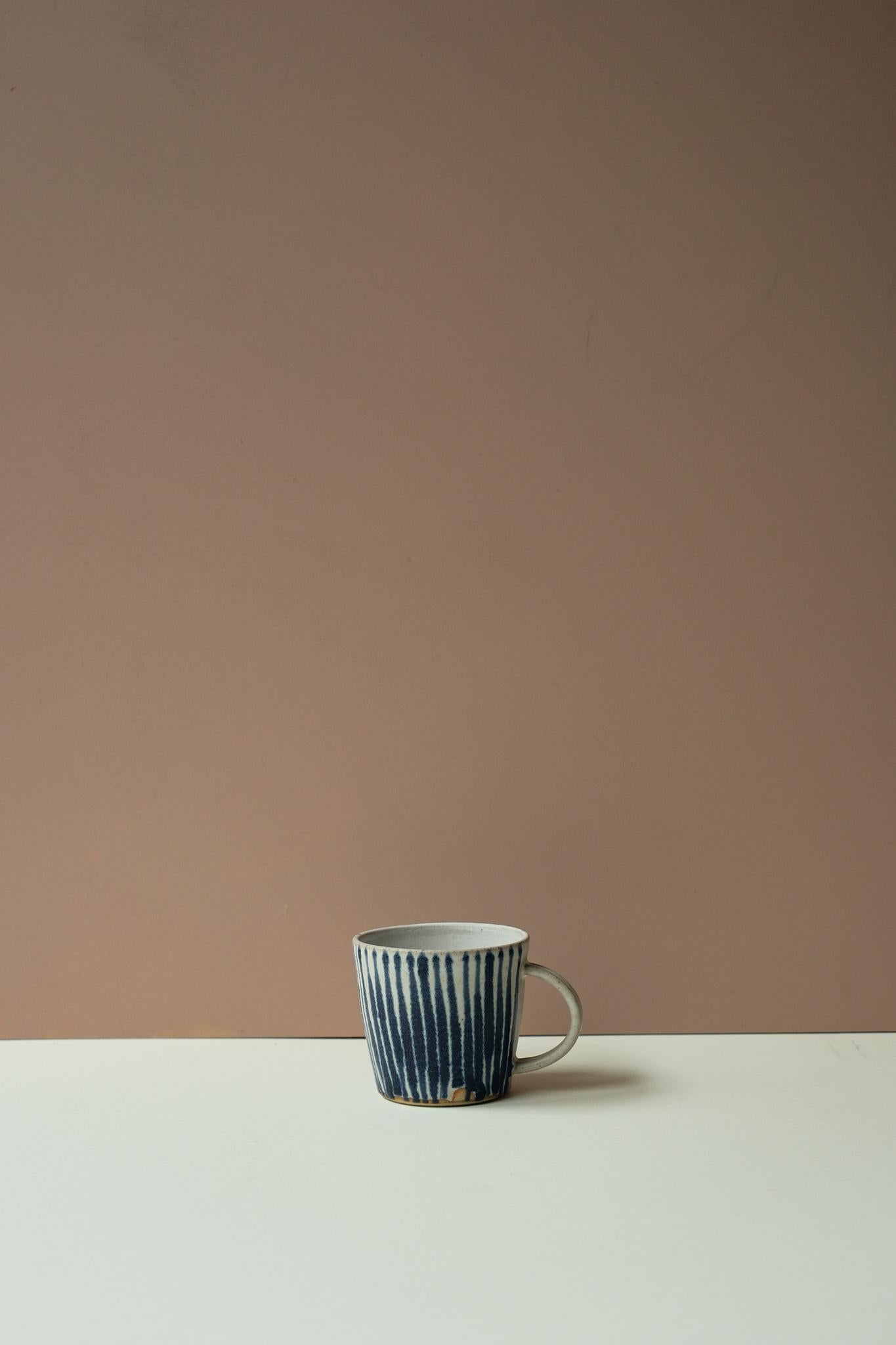 Blue Stripe Mug by Rachel Gray