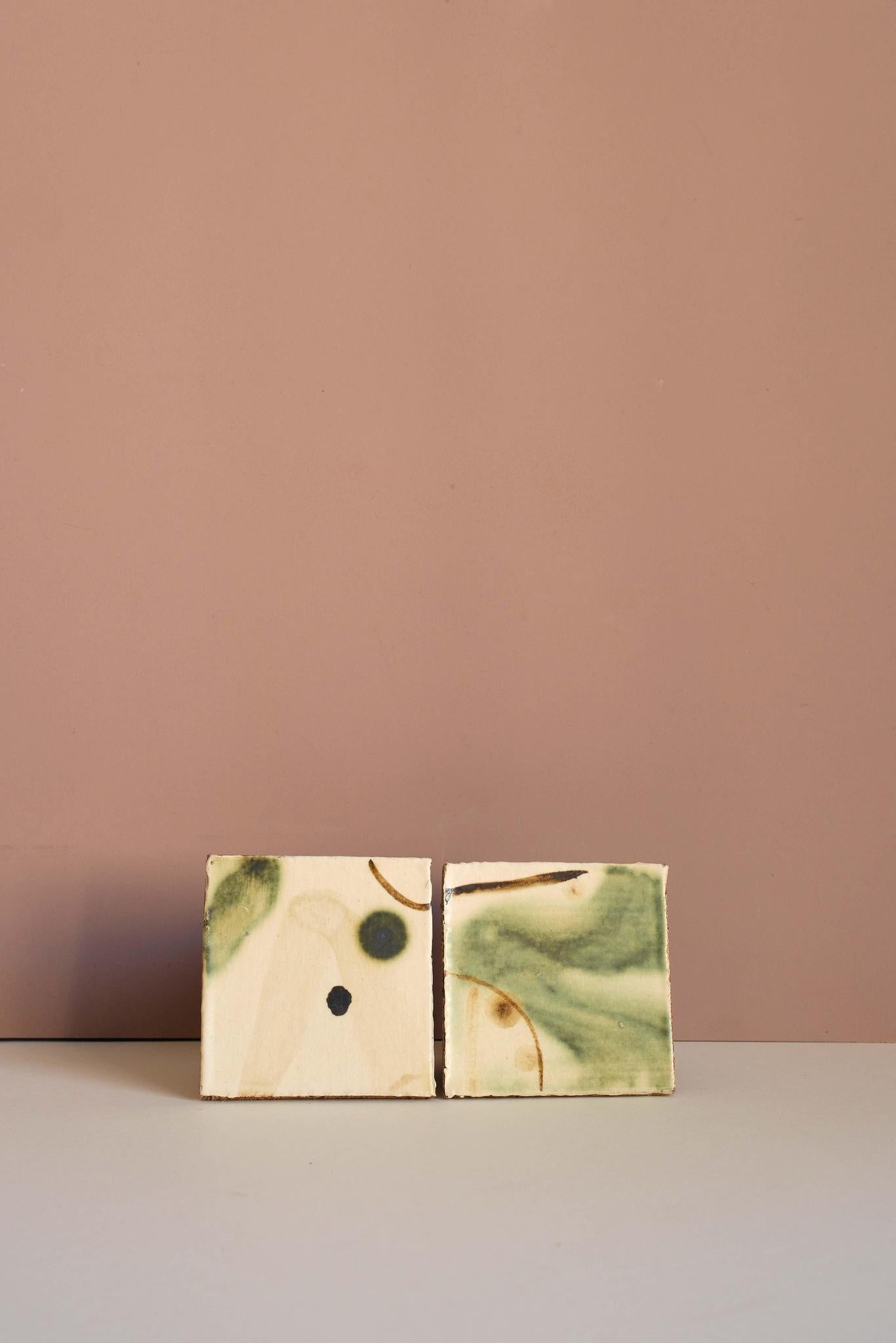 Decorative Tile Pair by Lupe