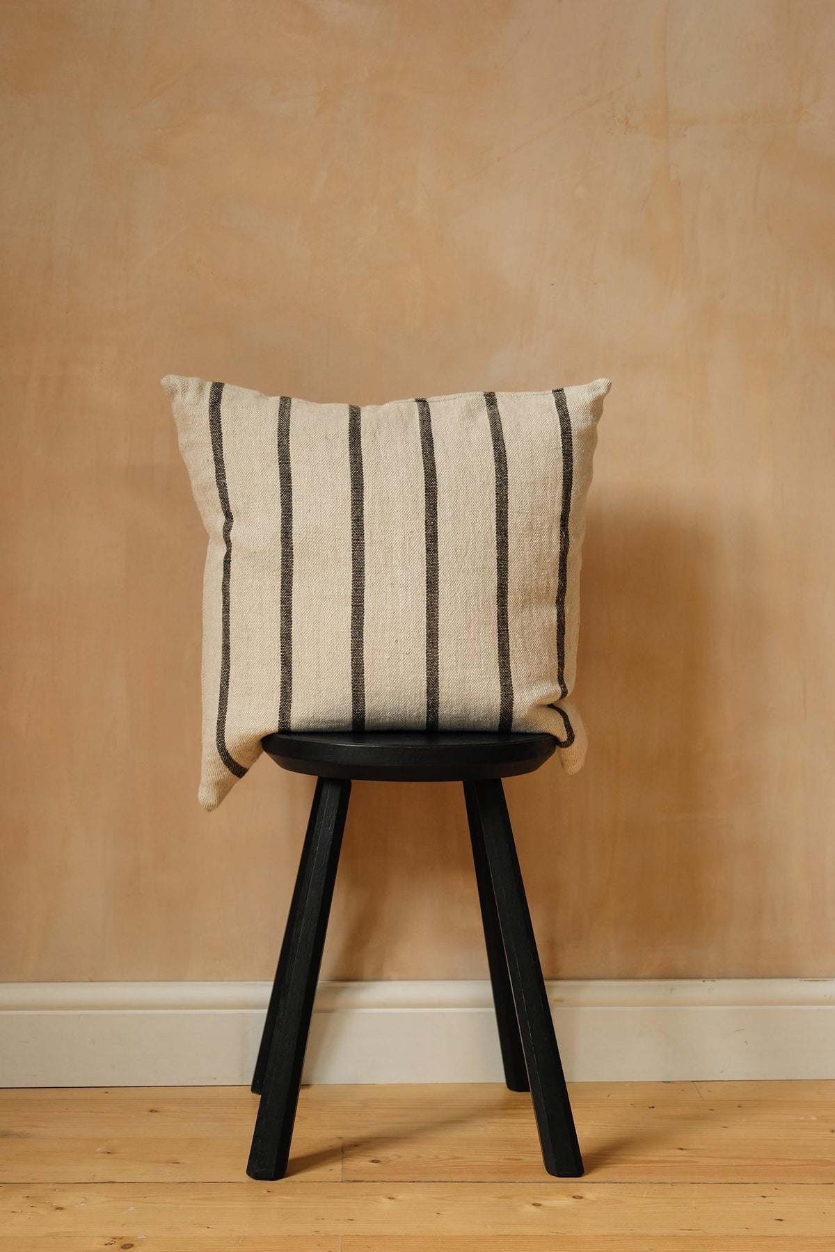 Taupe Stripe Cushion