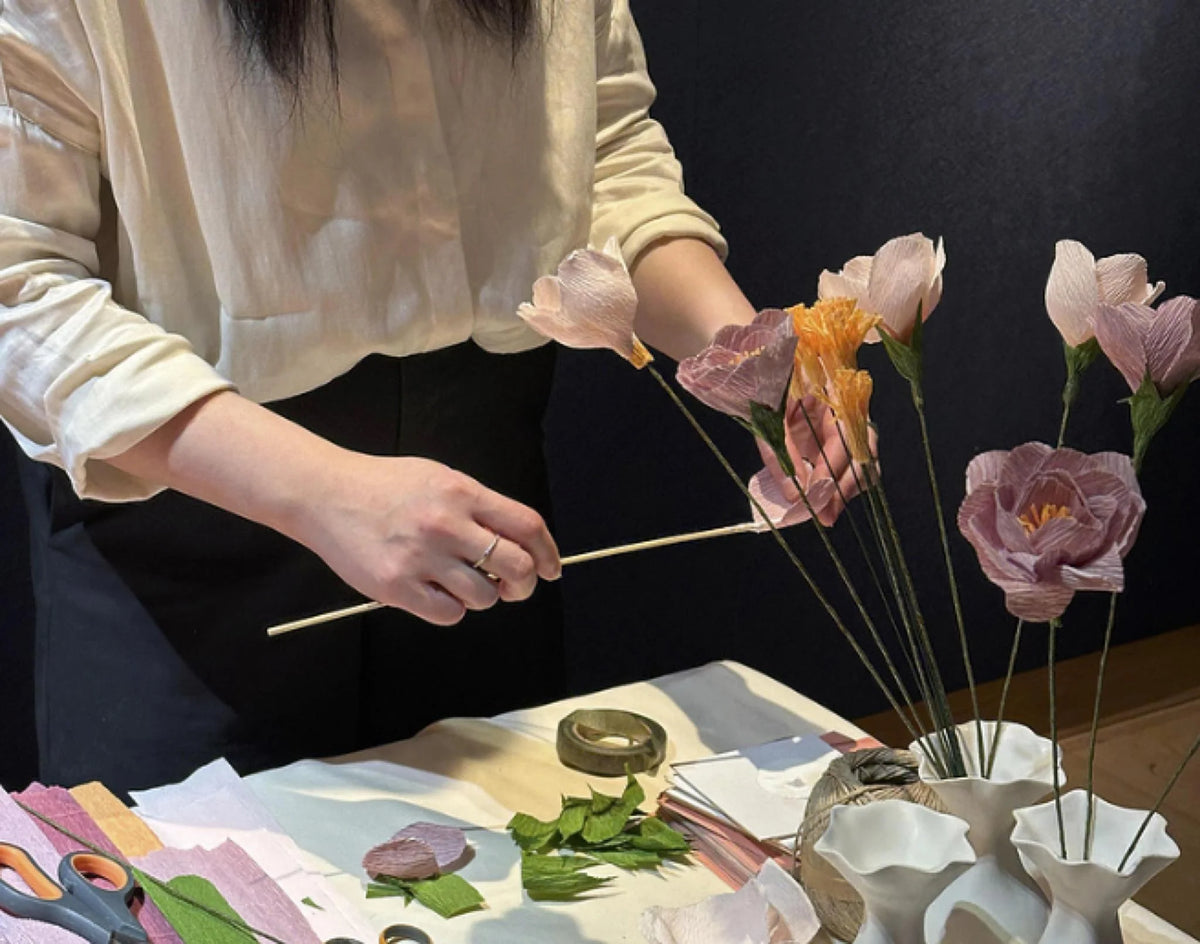 Festive Paper Flower Workshop with Karen Hsu | Saturday 5th December 11am-1pm