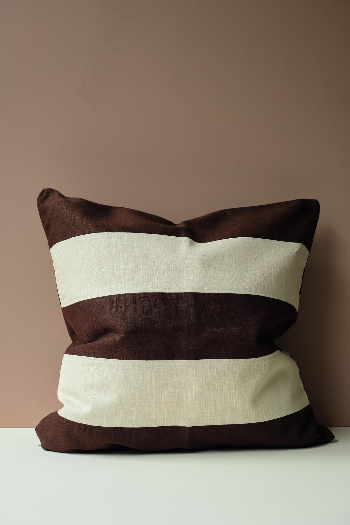 Wide Stripe Cushion by Form & Balance