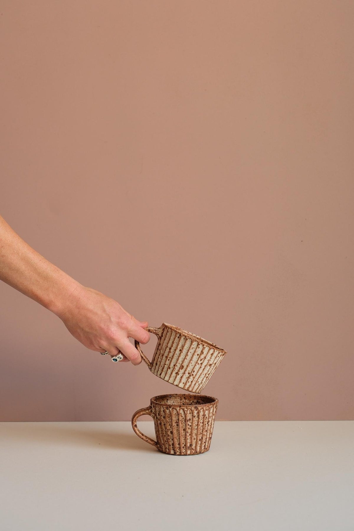 Speckled Carved Mug by Finnerty Ceramics