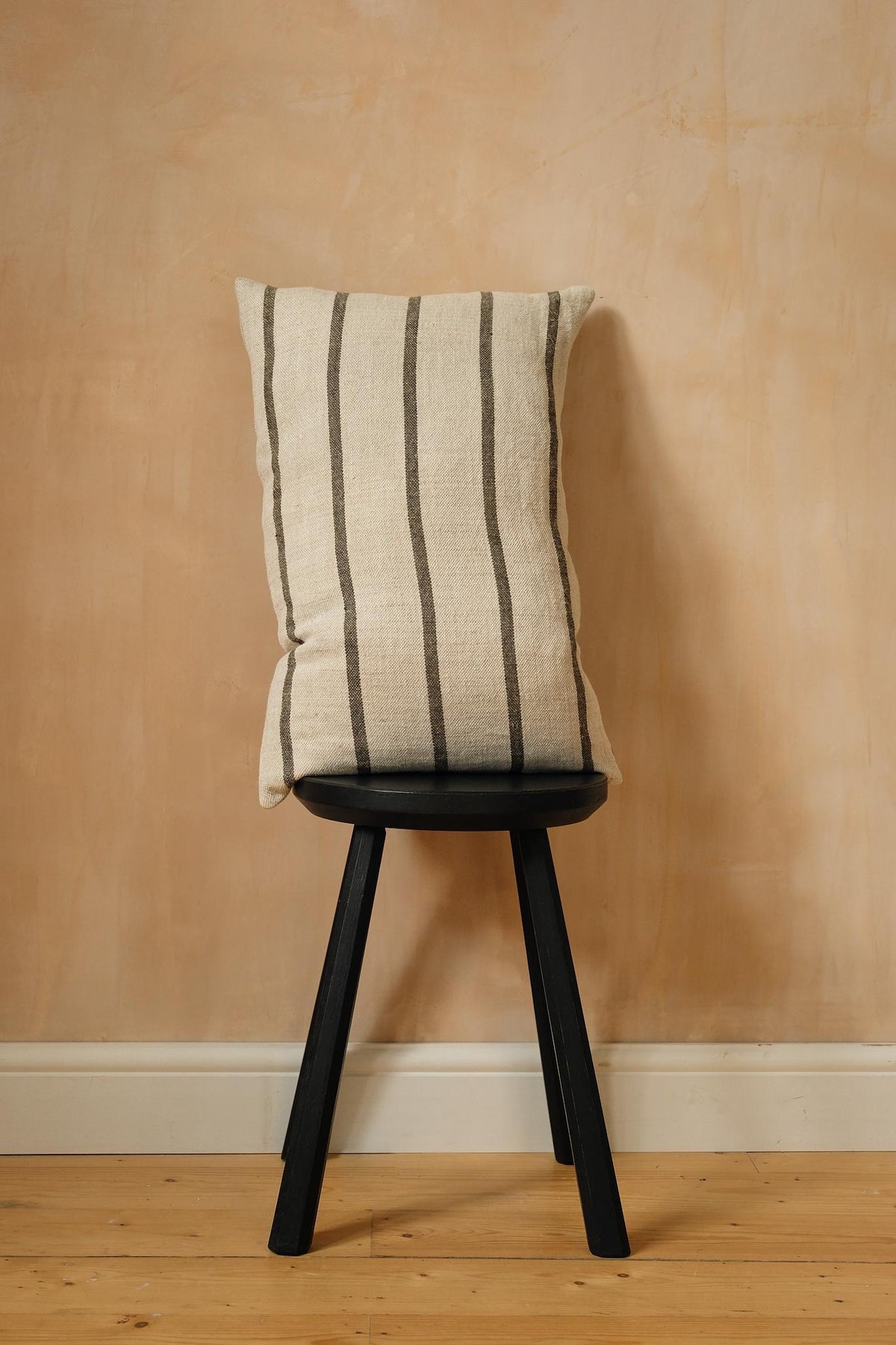 Taupe Stripe Cushion