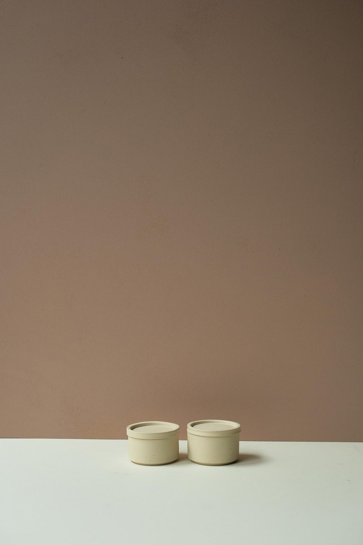 Toile Small Sat &amp; Pepper Jar Pair by Y.Pottery
