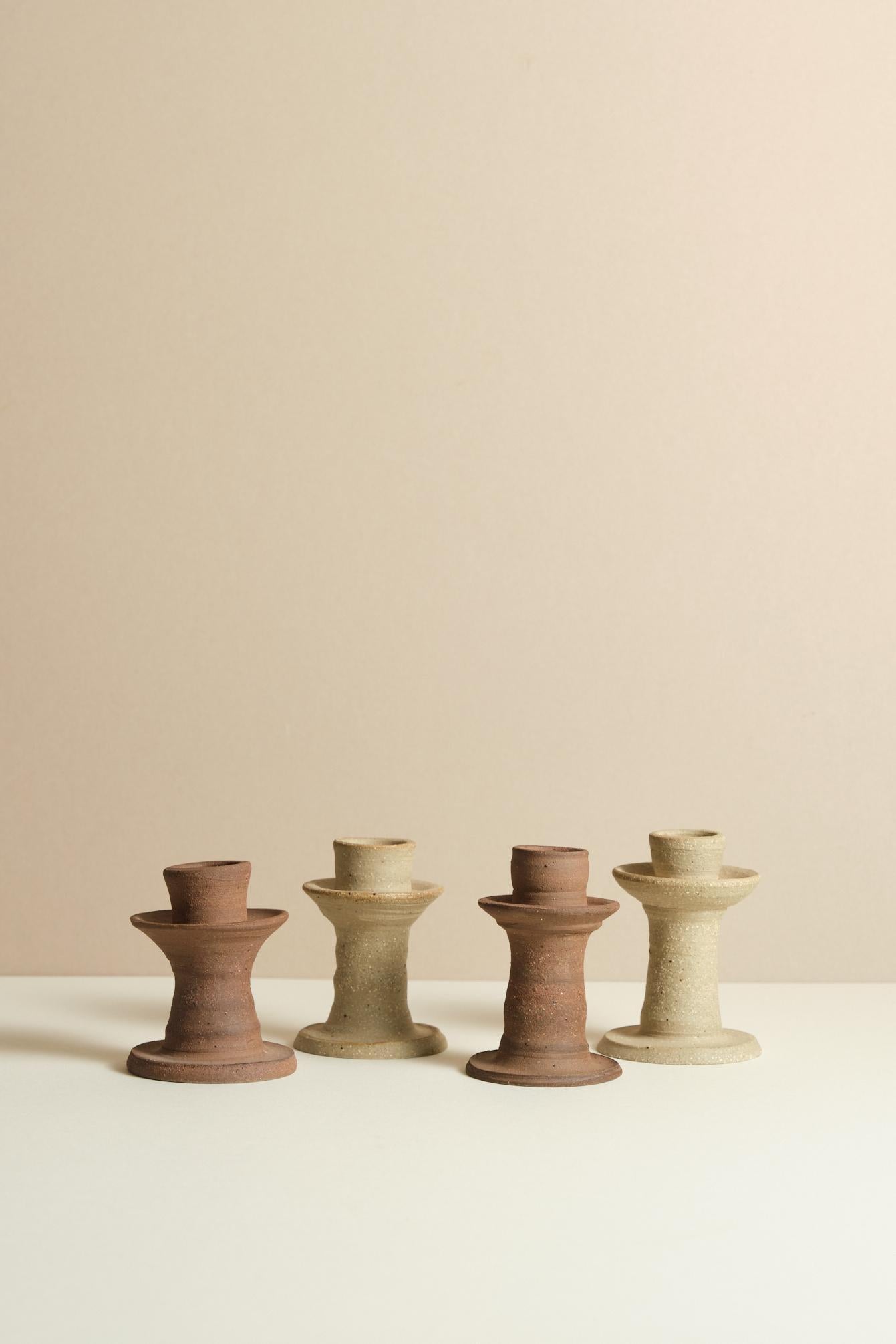 Short Clay Candlestick by Amy Wilson