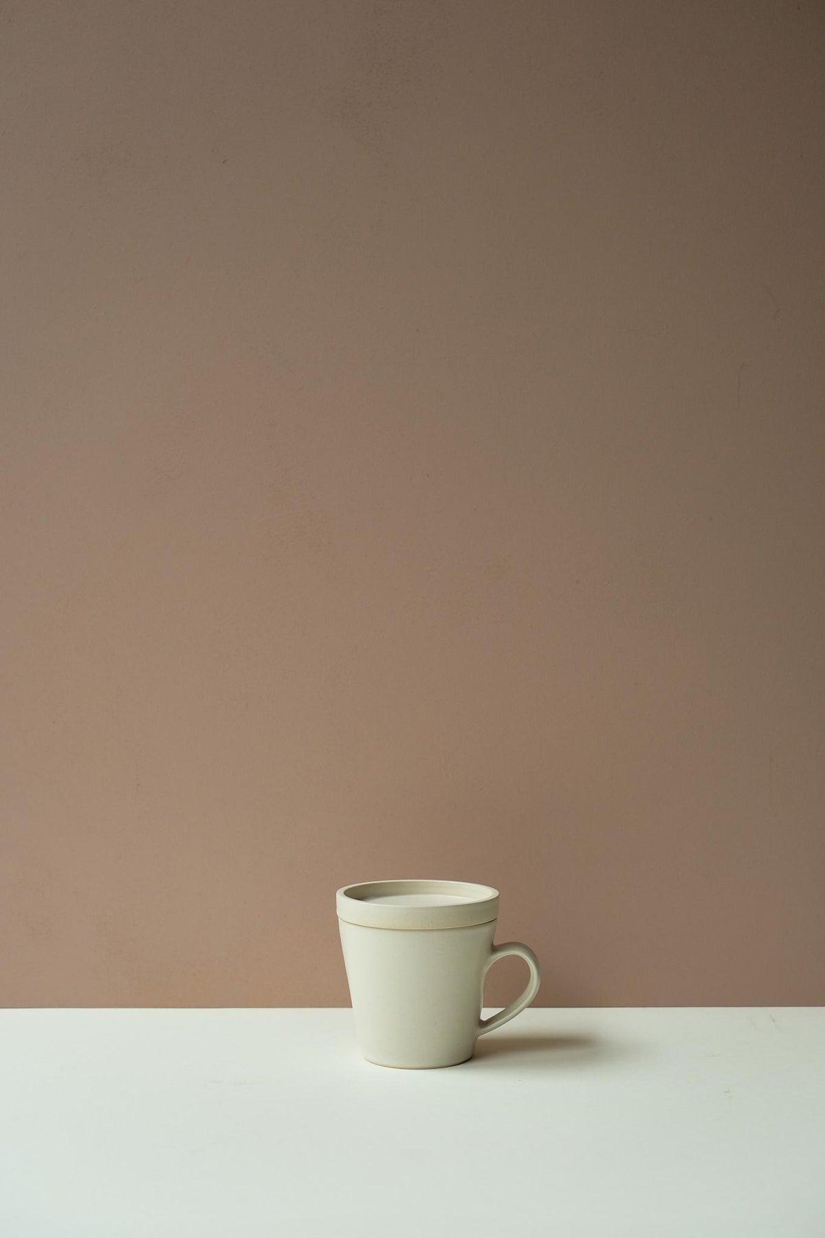 Toile Tall Mug & Biscuit Warmer Set by Y.Pottery